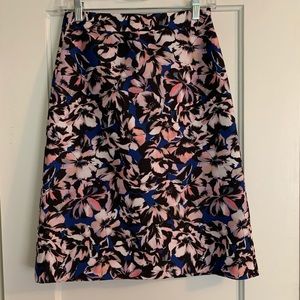 Tropical print J. Crew skirt size 0